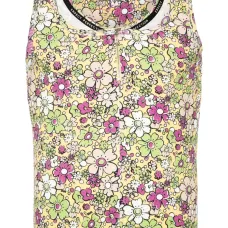 Многослойный топ с цветочным принтом