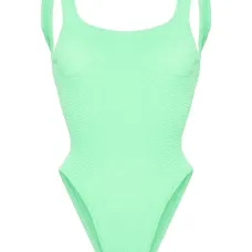 Купальник с жатым эффектом и открытой спиной