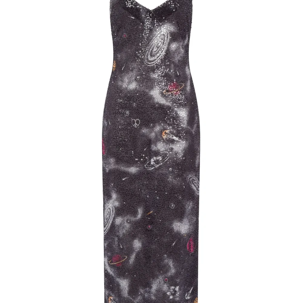 Платье макси с узором