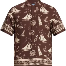 Рубашка с графичным принтом