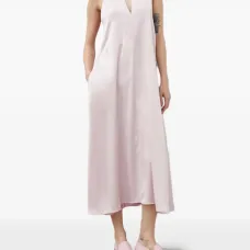 Платье миди Sacille с карманом халтер