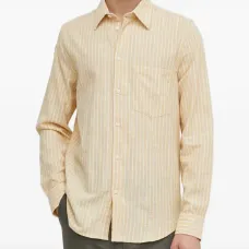 Полосатая рубашка с нагрудным карманом