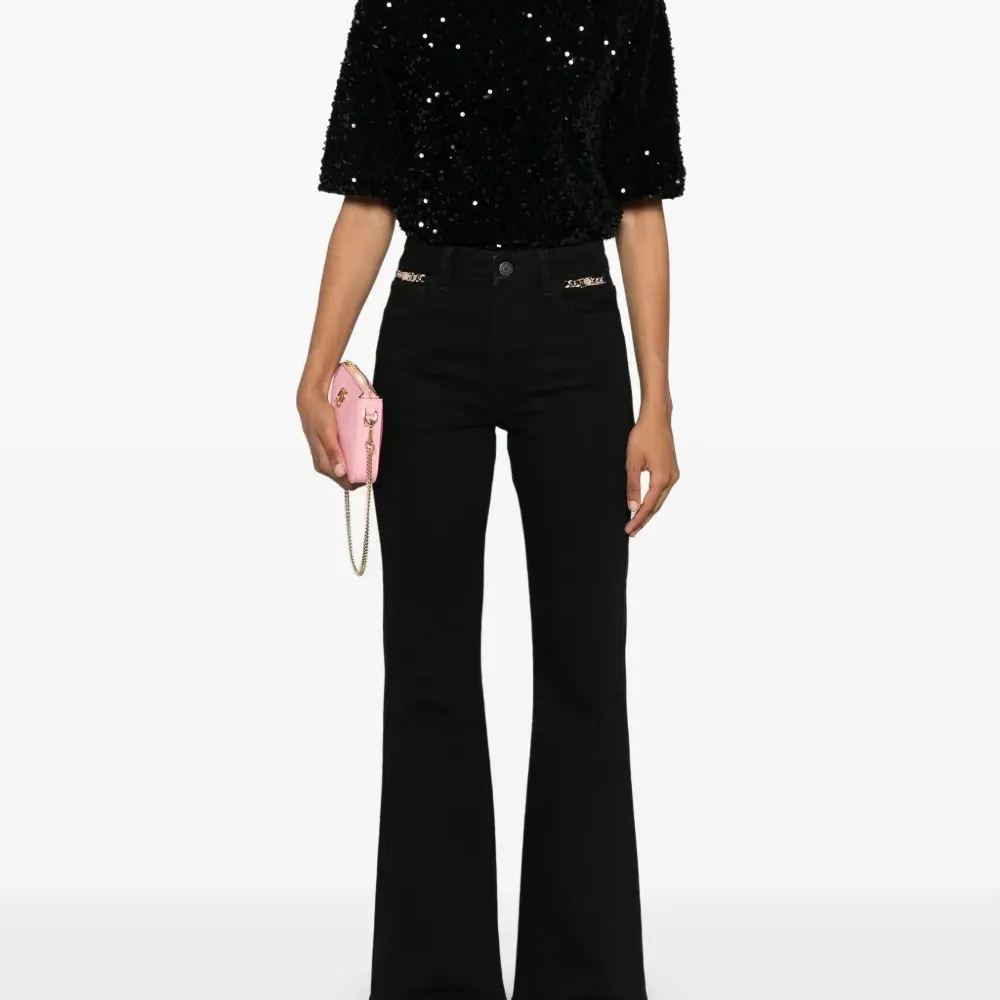 Бархатный топ с пайетками