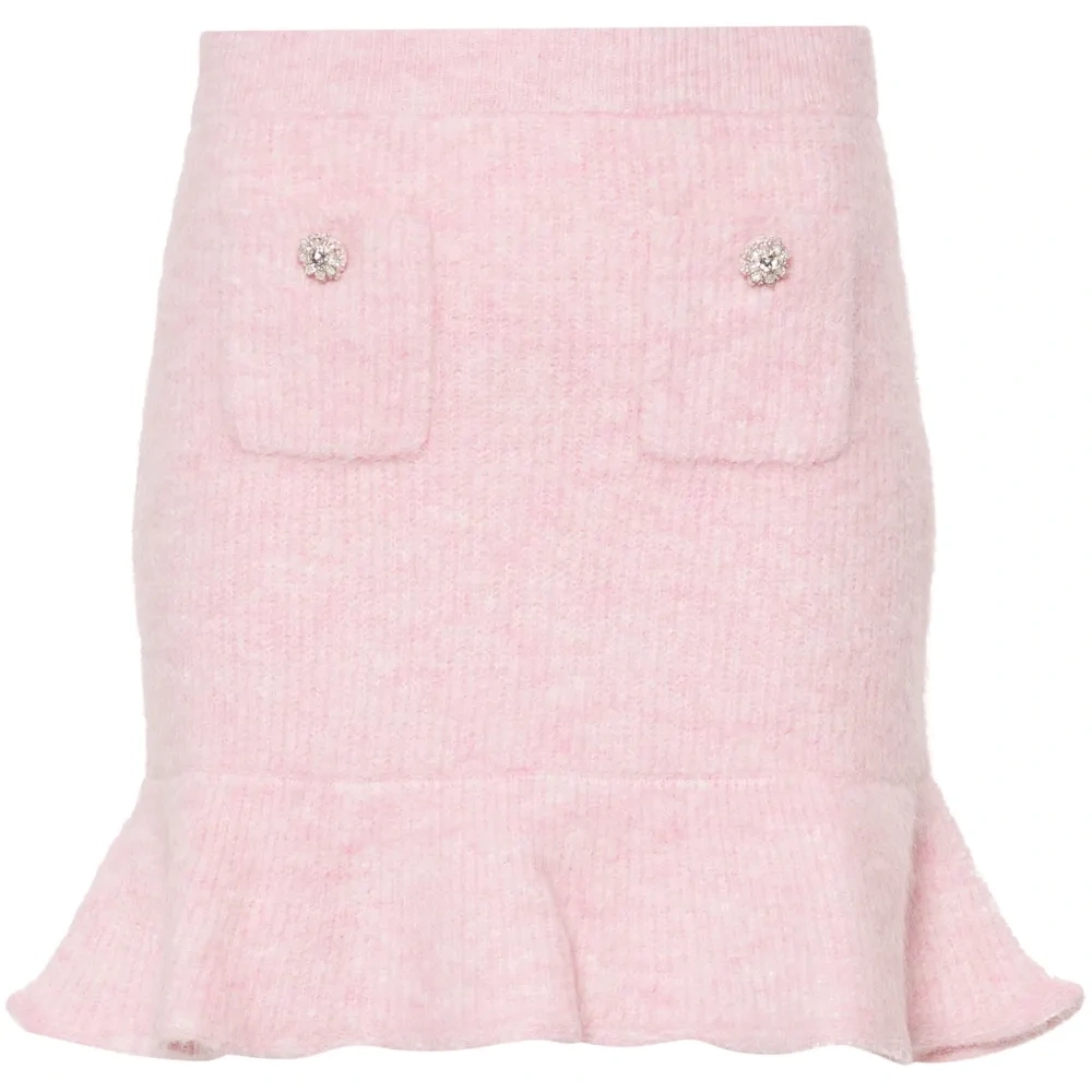 Вязаная юбка мини