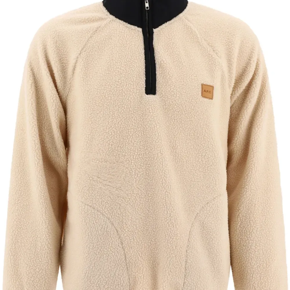 Толстовка с логотипом и воротником на молнии