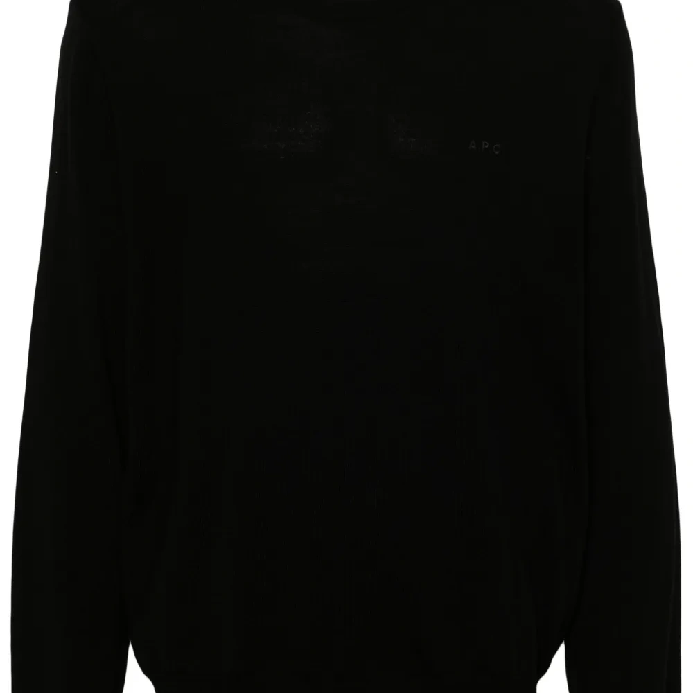 Шерстяной джемпер с вышитым логотипом