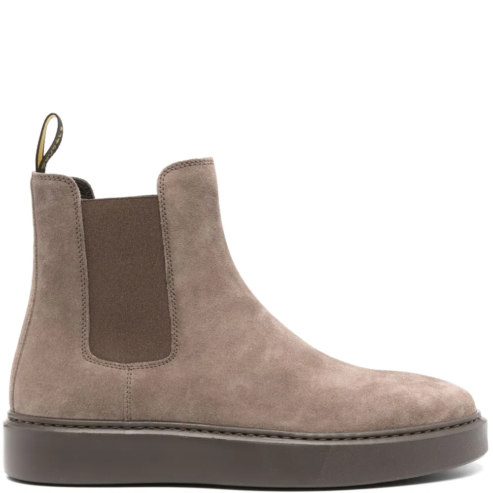 Замшевые ботинки