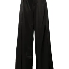 Широкие брюки с завышенной талией