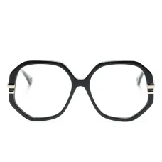 очки в квадратной оправе с тисненым логотипом очки в квадратной оправе с тисненым логотипом