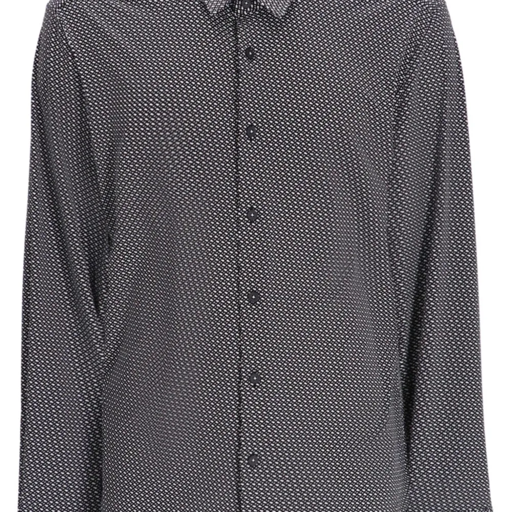 Рубашка с длинными рукавами и геометричным принтом