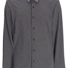 Рубашка с длинными рукавами и геометричным принтом