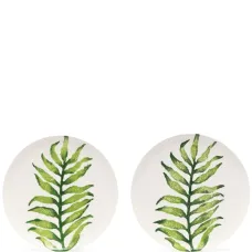 Набор Leaves из двух тарелок с принтом