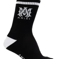 Жаккардовые носки в полоску