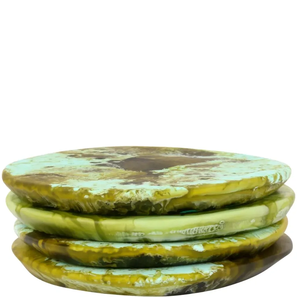 Набор из четырех подставок с эффектом потертости