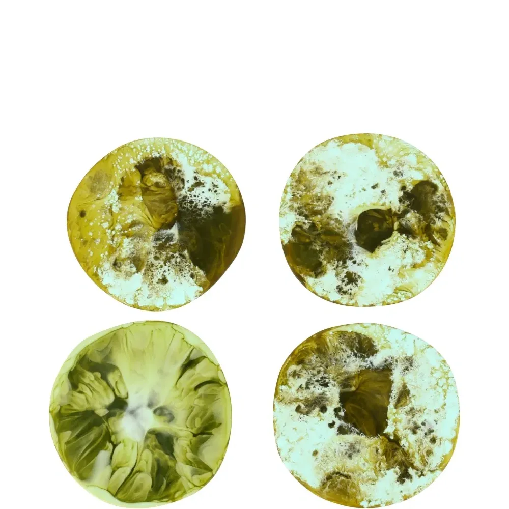 Набор из четырех подставок с эффектом потертости