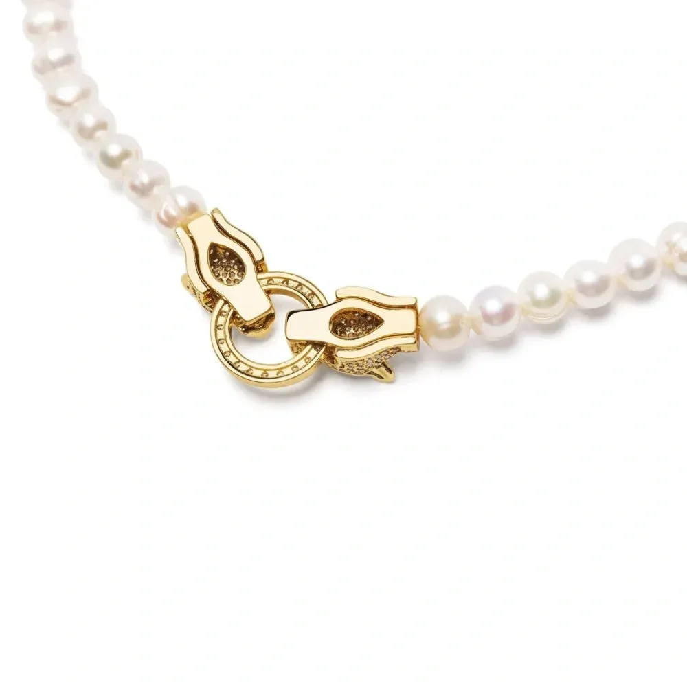 Колье Panther Head с жемчугом