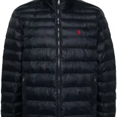 Пуховик с вышивкой Polo Pony