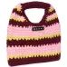 Полосатая сумка в технике кроше