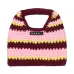 Полосатая сумка в технике кроше