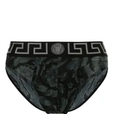 Трусы-брифы с узором Greca