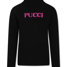 Джемпер с логотипом и высоким воротником