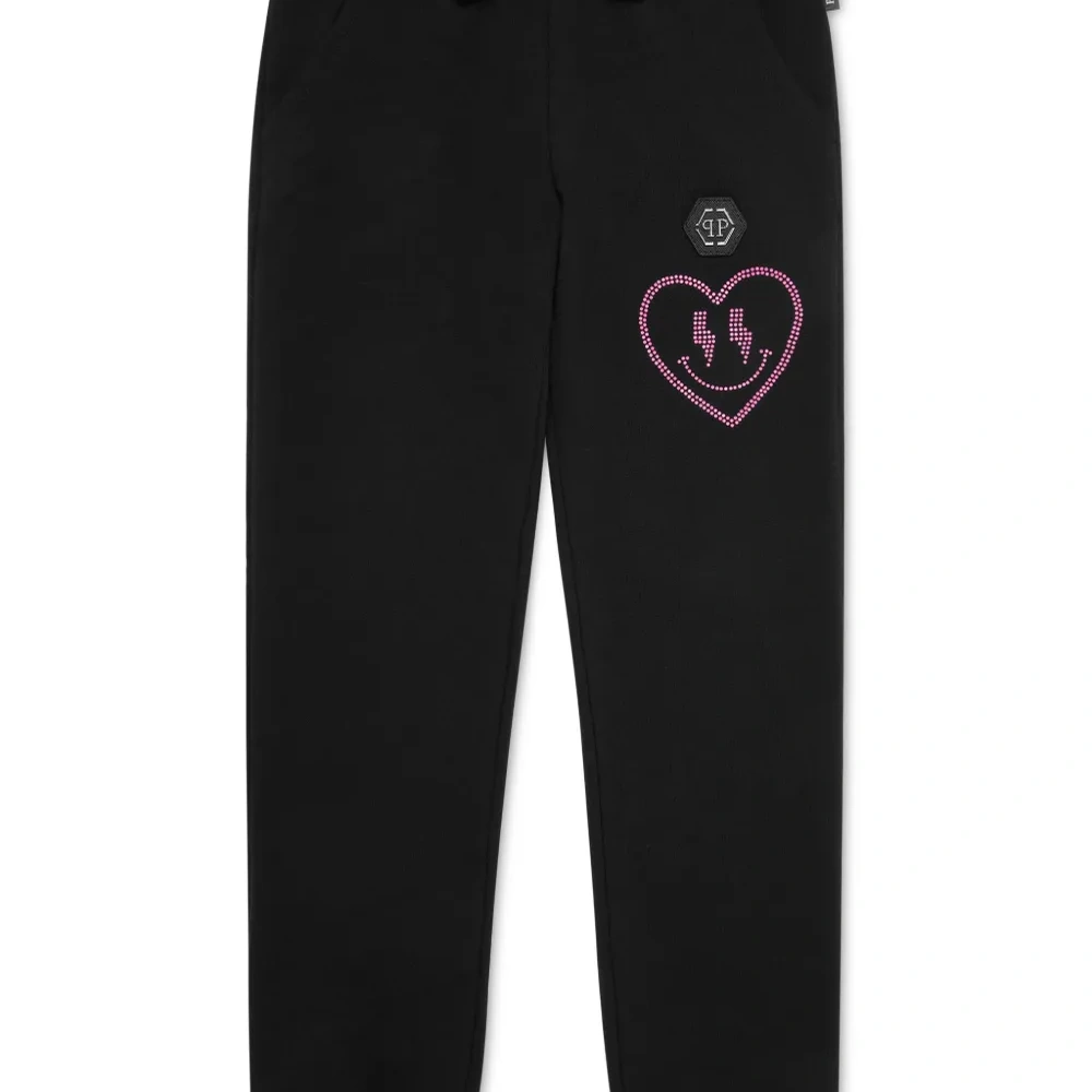 Спортивные брюки с эластичным поясом и нашивкой-логотипом