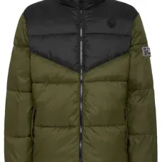 Пуховик со вставками