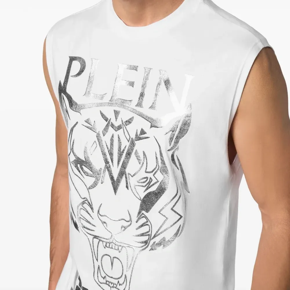 Топ с круглым вырезом и принтом Топ с круглым вырезом и принтом