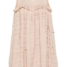 Платье мини с оборками