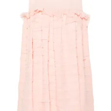 Платье мини с оборками