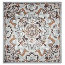 Шелковый платок Square 70 с цветочным принтом