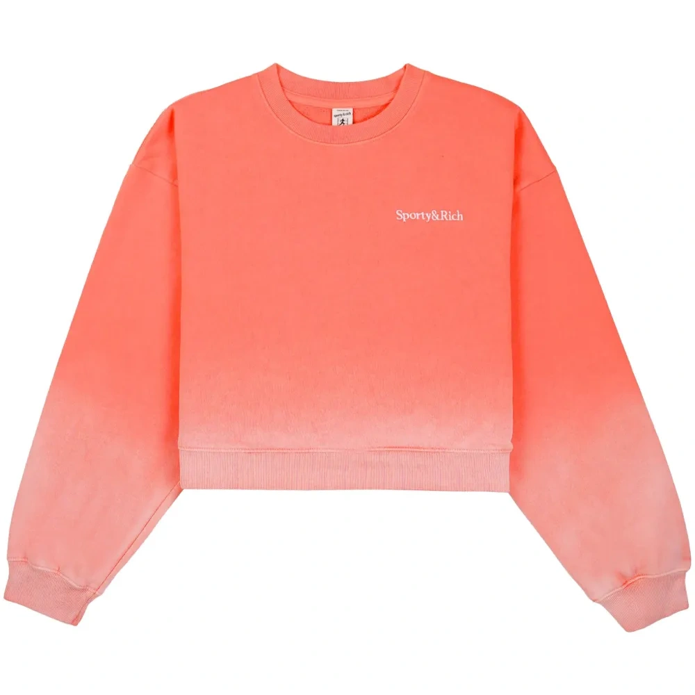 Толстовка Dip Dye с вышитым логотипом