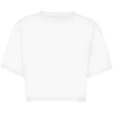 Укороченная футболка с круглым вырезом