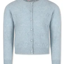 Кашемировый кардиган ажурной вязки