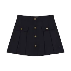 Юбка на пуговицах со складками