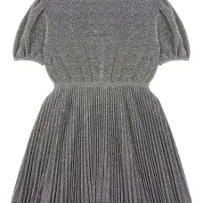 Платье с короткими рукавами и складками Платье с короткими рукавами и складками