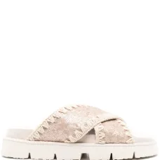 Сандалии Bio Criss-Cross с пайетками