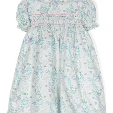 Комплект из платья и блумеров с цветочным принтом