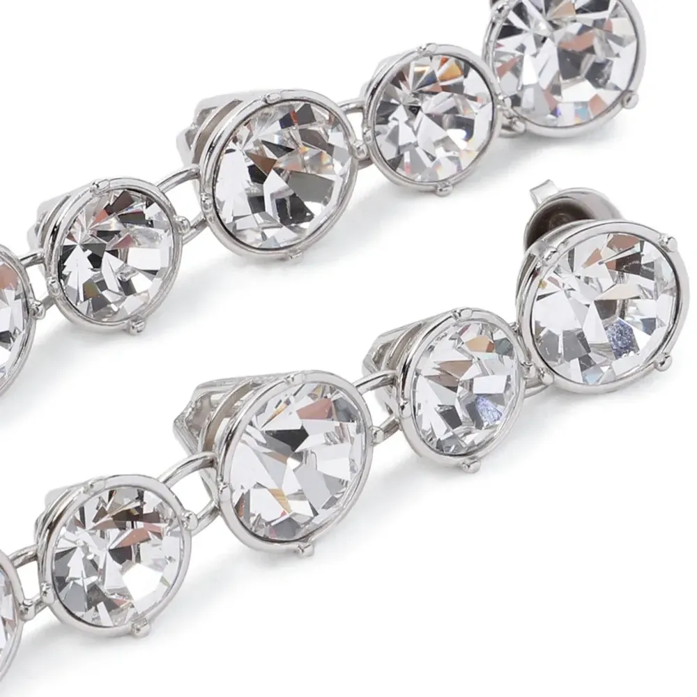 Длинные серьги с бриллиантами