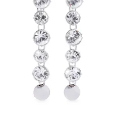 Длинные серьги с бриллиантами