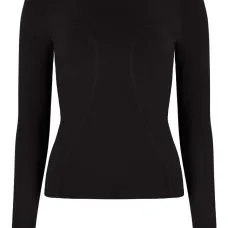 Трикотажный топ с круглым вырезом Трикотажный топ с круглым вырезом