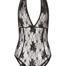 Кружевное боди с вырезом халтер