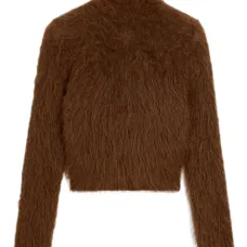 Фактурный джемпер с высоким воротником