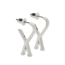 Маленькие серьги-кольца с монограммой Ami De Coeur