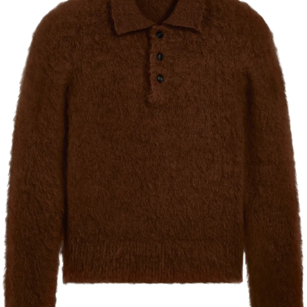 Фактурный джемпер поло