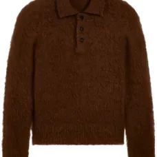 Фактурный джемпер поло