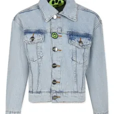 Джинсовая куртка с логотипом Джинсовая куртка с логотипом