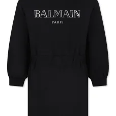 Платье-толстовка из органического хлопка с вышитым логотипом