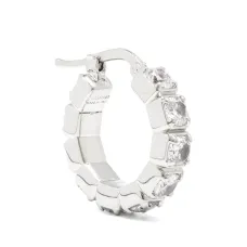 Серьга-кольцо с цирконами Серьга-кольцо с цирконами