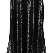 Юбка миди из ткани ламе